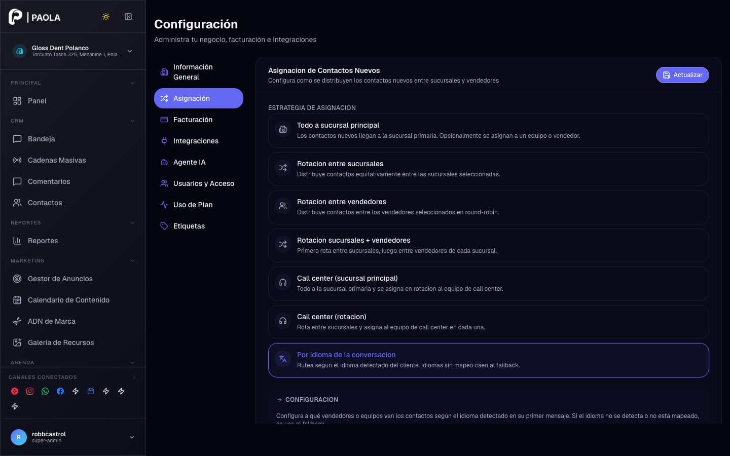Asignación