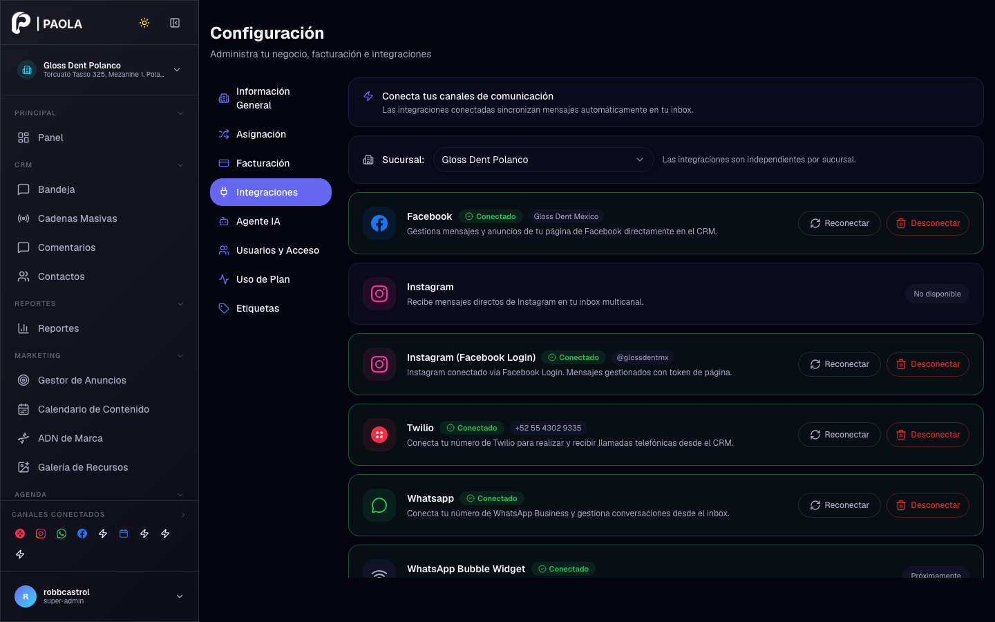 Integraciones