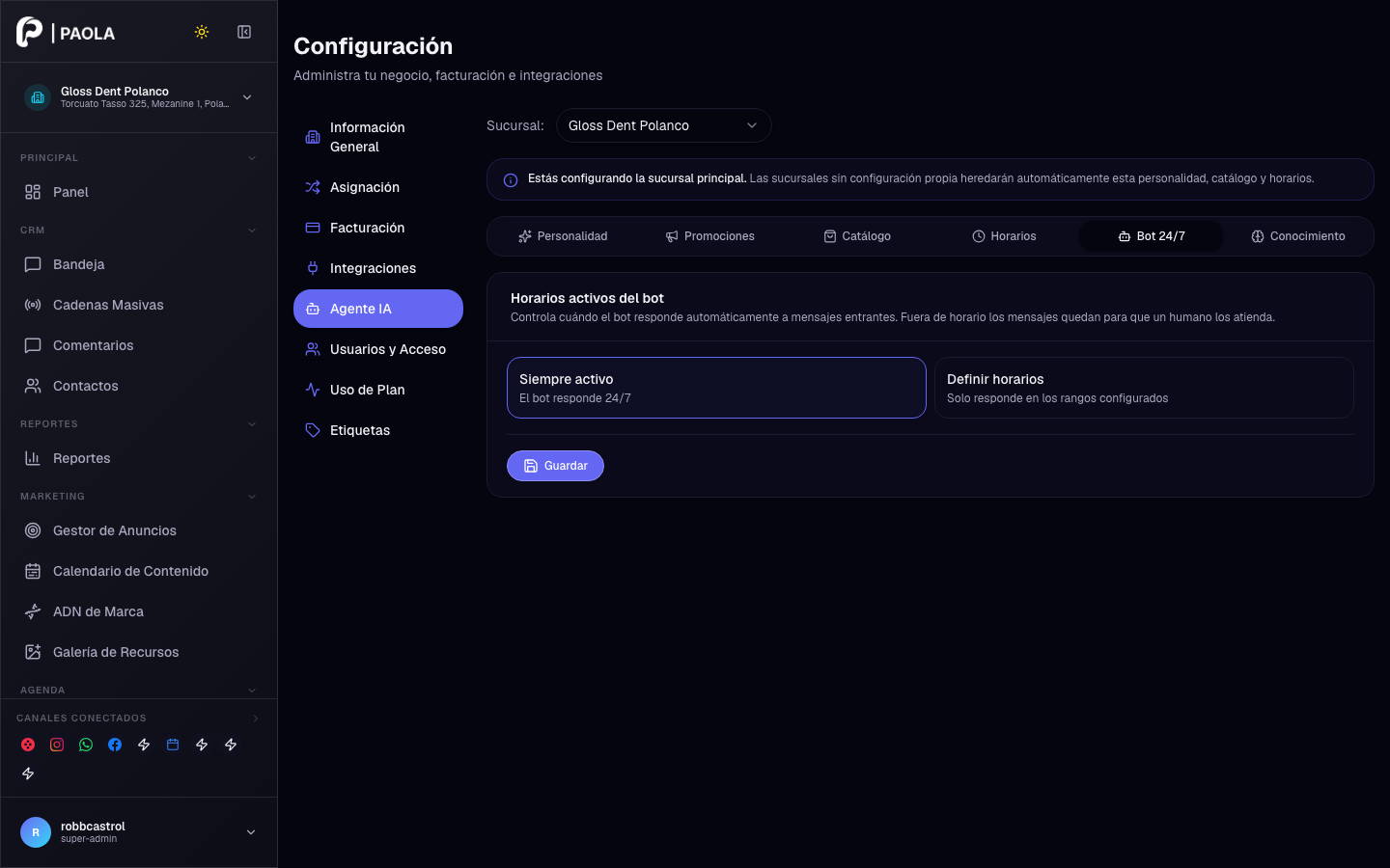 Config IA — Bot 24/7